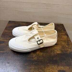 Vans Mary Jane Style 93 Buckle Strap Women’s Shoes Classic White Canvas Size 8.5